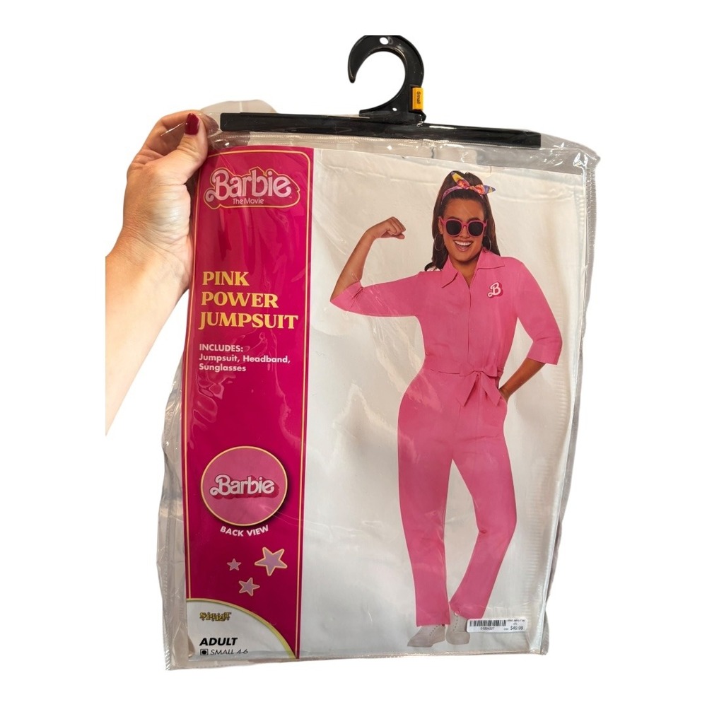 Barbie the Movie Pink Power Jumpsuit Adult Costume Headband Sunglasses
